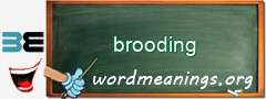 WordMeaning blackboard for brooding